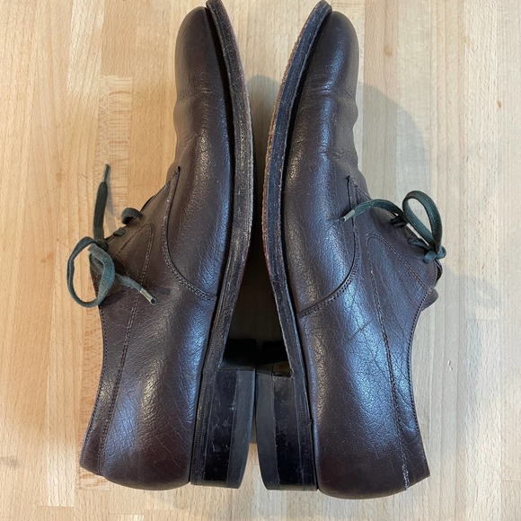 Vintage Florsheim Brown Pebbled Leather Oxfords - Picture 2 of 9